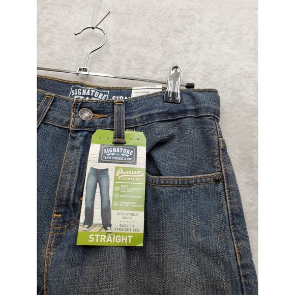Levi's Jeans Boys Size 12 Blue Denim 100% Cotton Pockets Flat Front Straight Leg - Picture 5 of 11